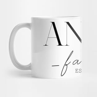 Anita Family EST. 2020, Surname, Anita Mug